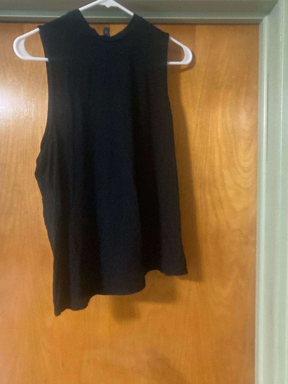 Sweaty Betty London Asymmetric back Black tank top Size 8 UK Medium